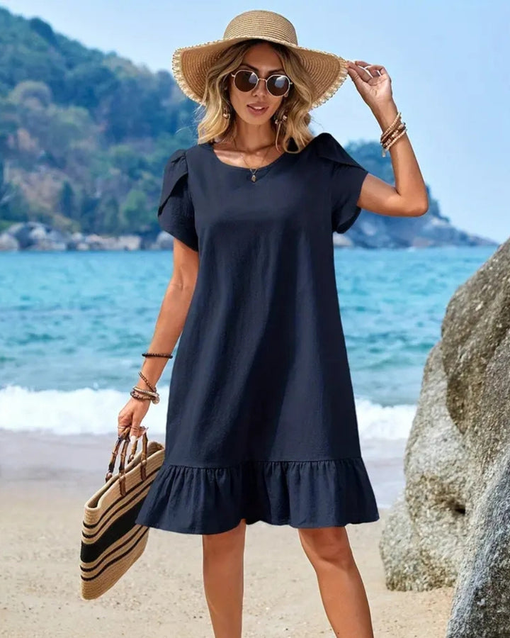 robe bleu marine courte