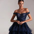 robe bleu marine mariée mariage
