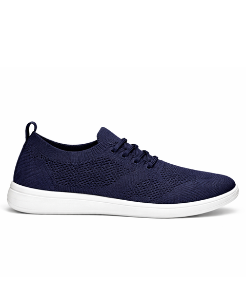 Basket basses toile bleu marine