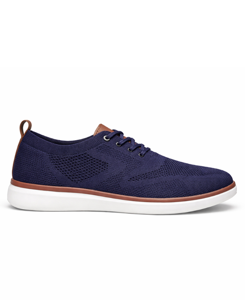 Baskets homme bleu marine maille respirante