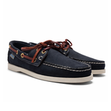 Chaussure bateau bleu marine homme lacet