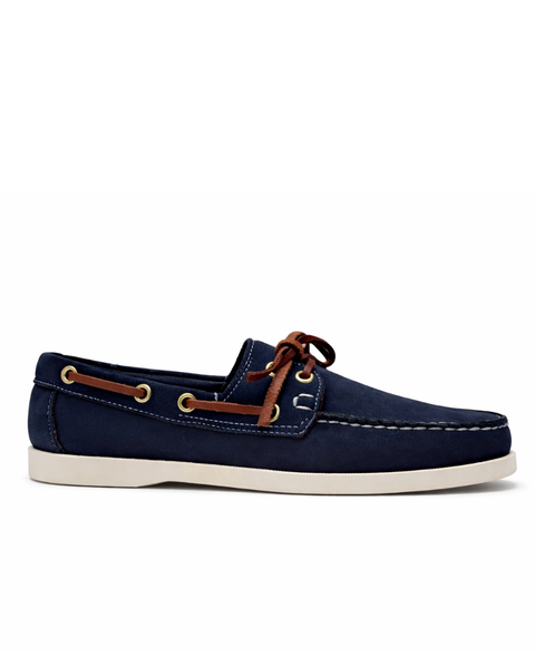 Chaussure bateau bleu marine homme