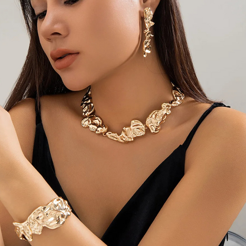 Parure bohème or