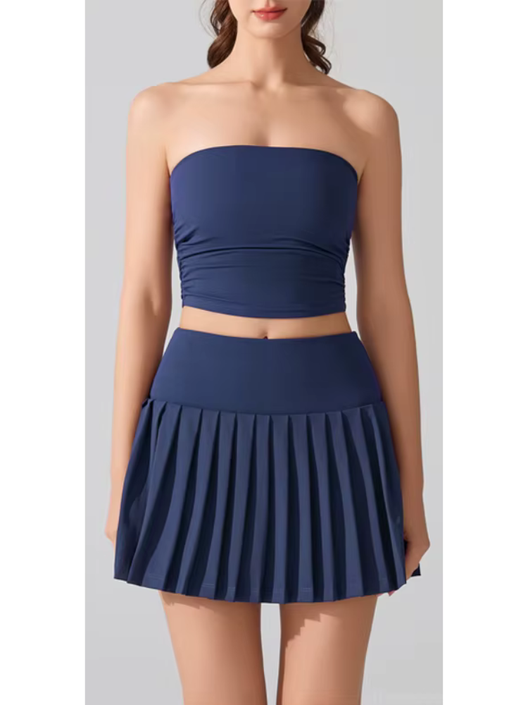 Jupe courte bleu marine