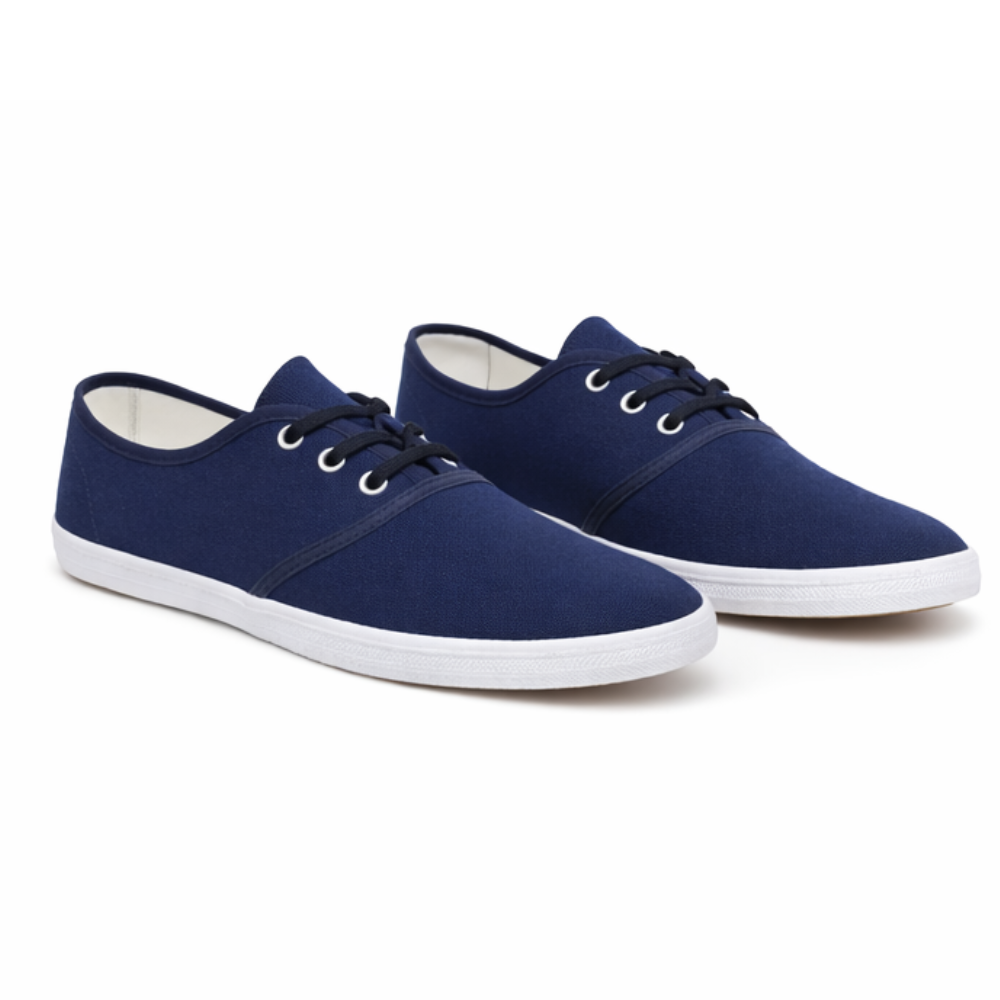Basket toile bleu marine femme/homme
