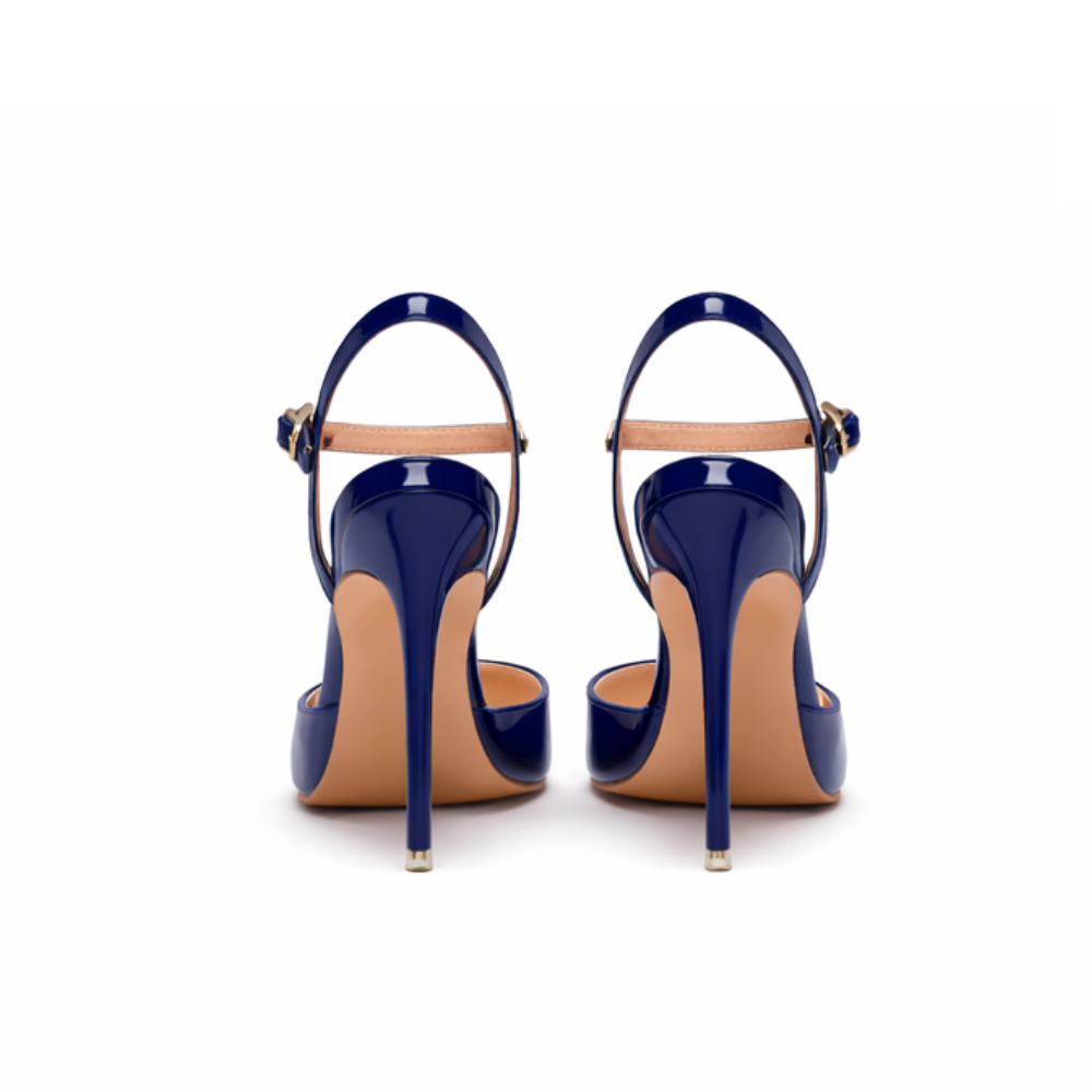 Escarpin bleu marine mariage