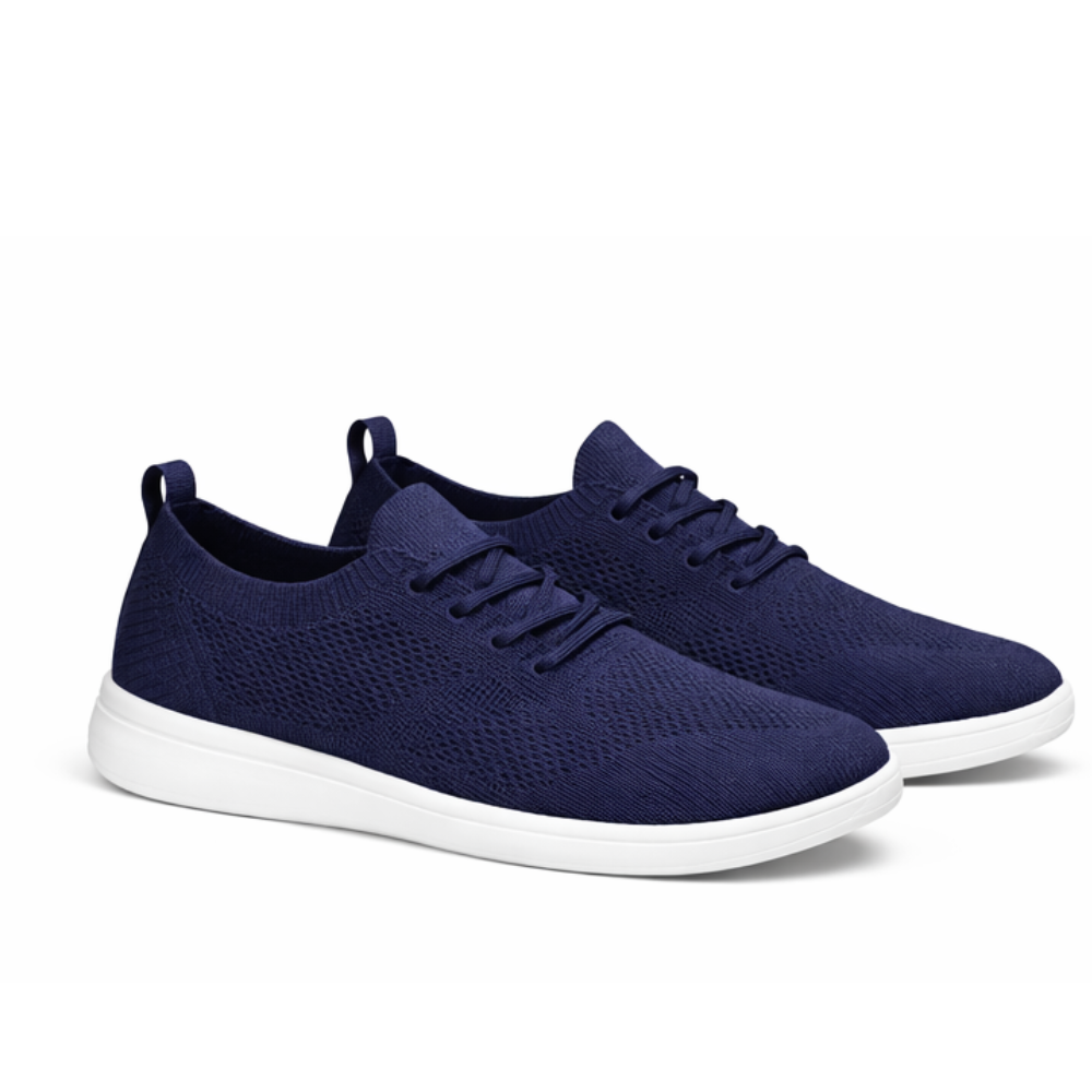 Basket basses toile bleu marine