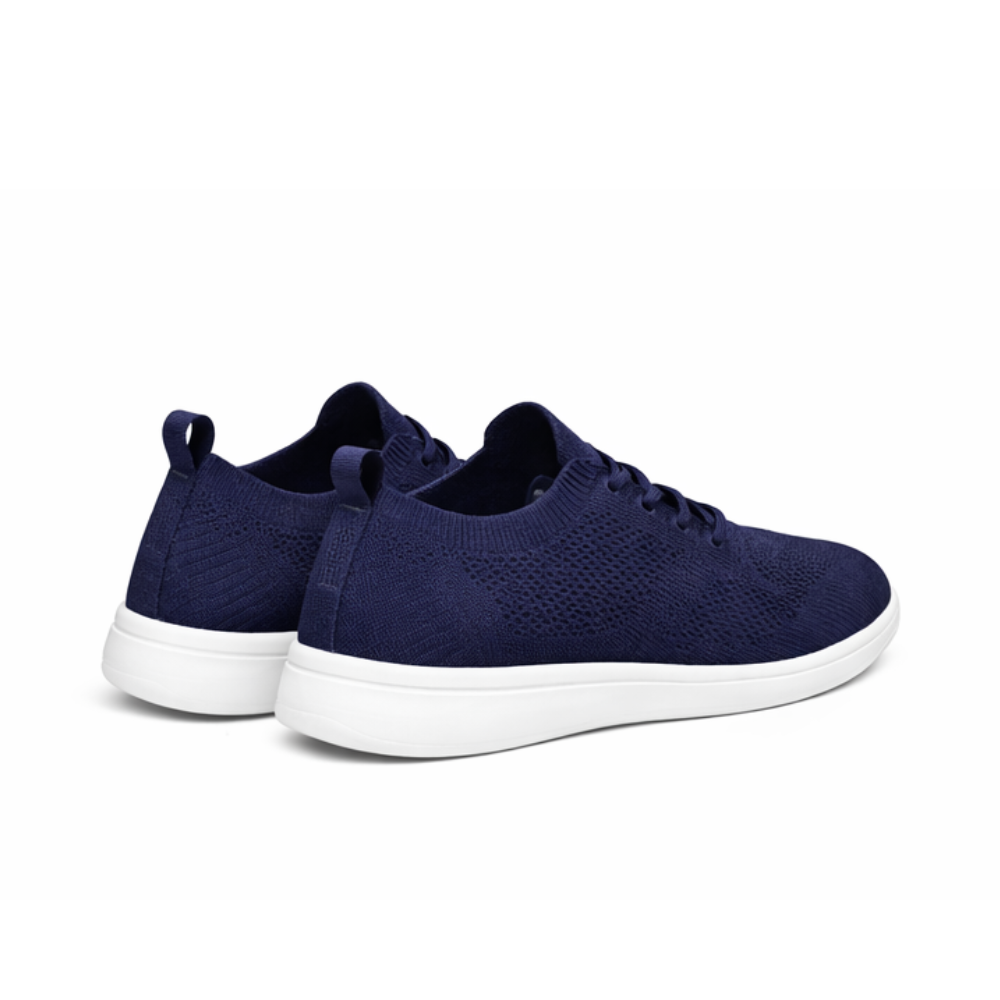 Basket basses toile bleu marine