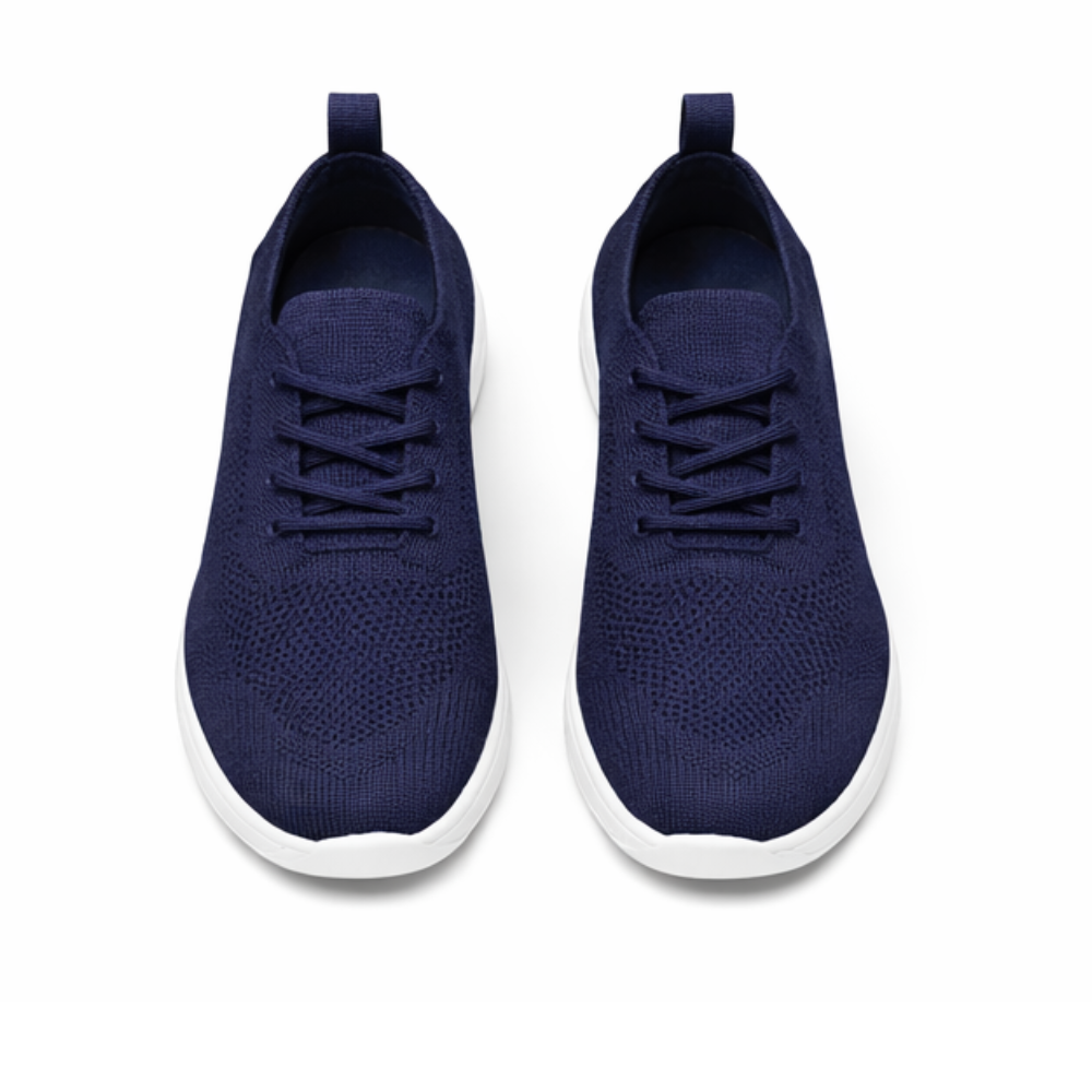 Basket basses toile bleu marine