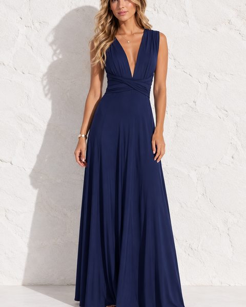 Robe bleu marine sans manche