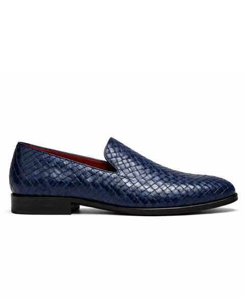 Mocassin bleu marine cuir