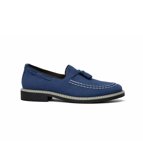 Mocassin bleu marine homme