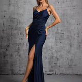 Robe de gala bleu marine 2025