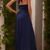 Robe femme bleu marine chic