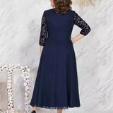 Robe maman mariée bleu marine