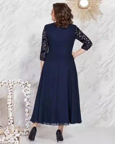 Robe maman mariée bleu marine