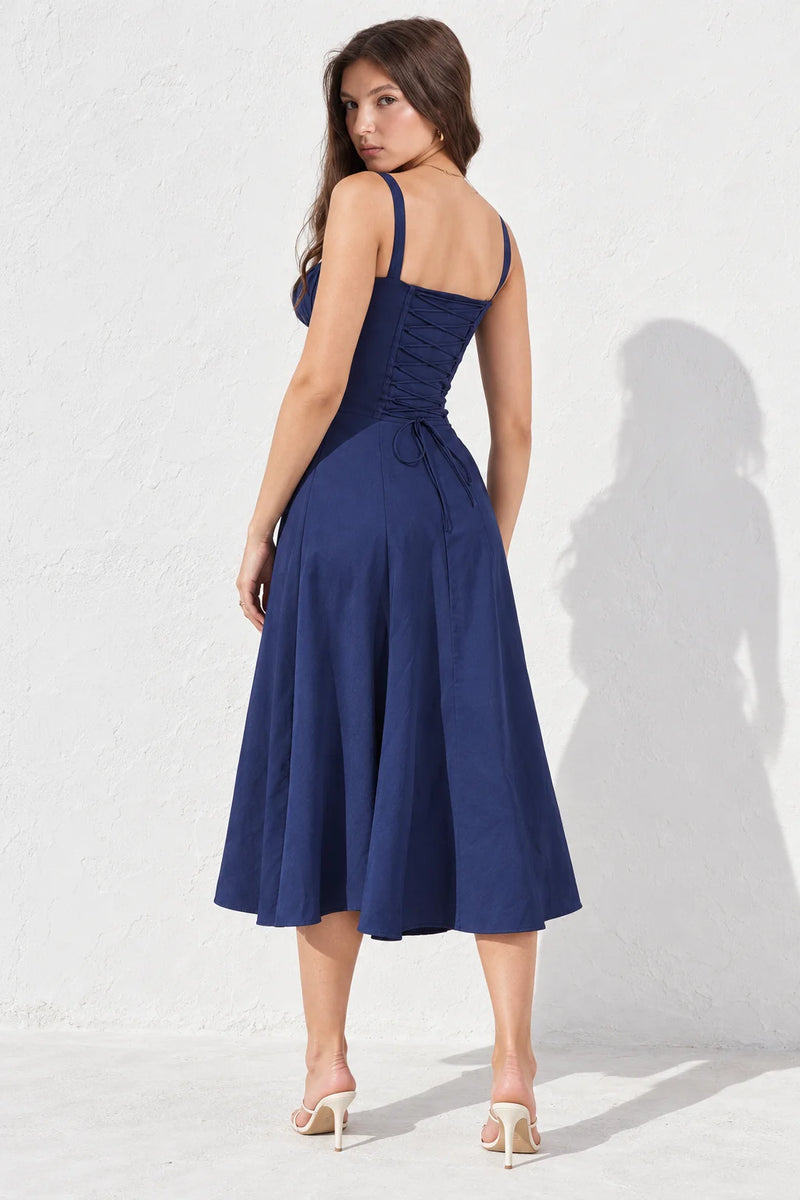 Robe bleu marine bustier