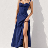 Robe bleu marine bustier