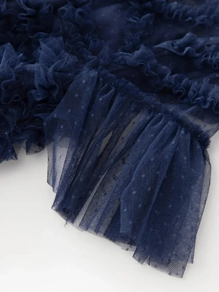 Robe bleu marine chic pour mariage
