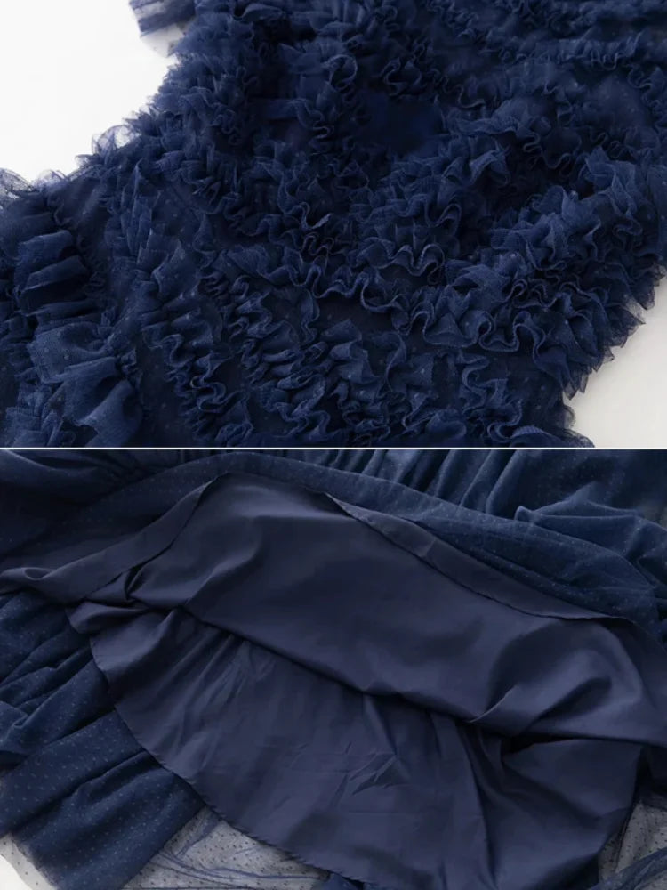 Robe bleu marine chic pour mariage