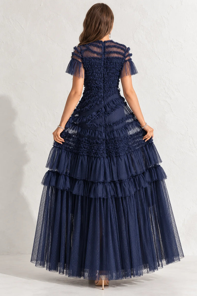 Robe bleu marine chic pour mariage