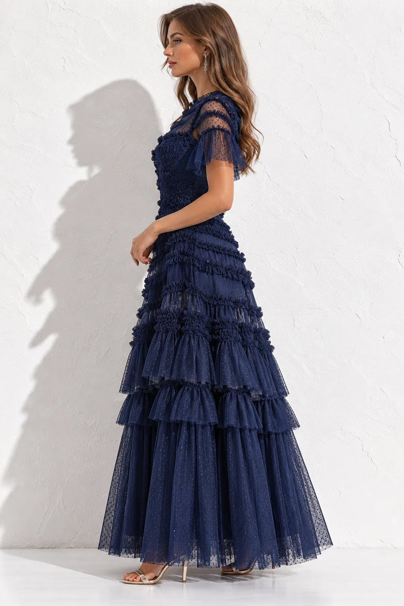 Robe bleu marine chic pour mariage