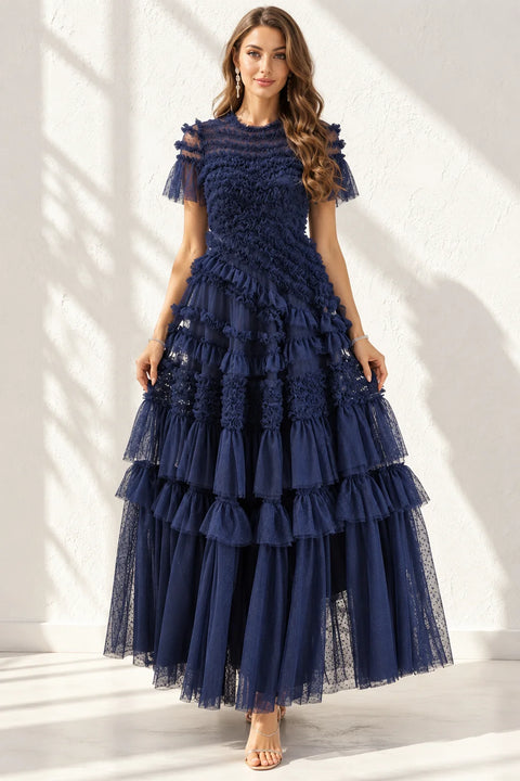 Robe bleu marine chic pour mariage