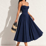 Robe bleu marine élégante