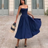 Robe bleu marine élégante