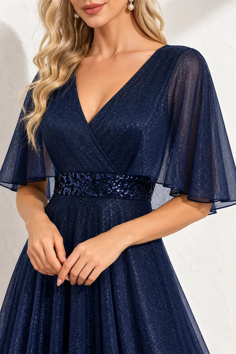 Robe bleu marine pailleté