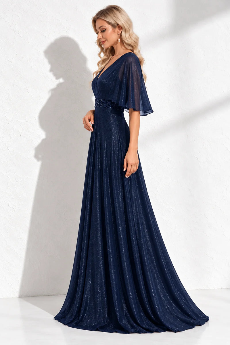 Robe bleu marine pailleté