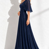 Robe bleu marine pailleté