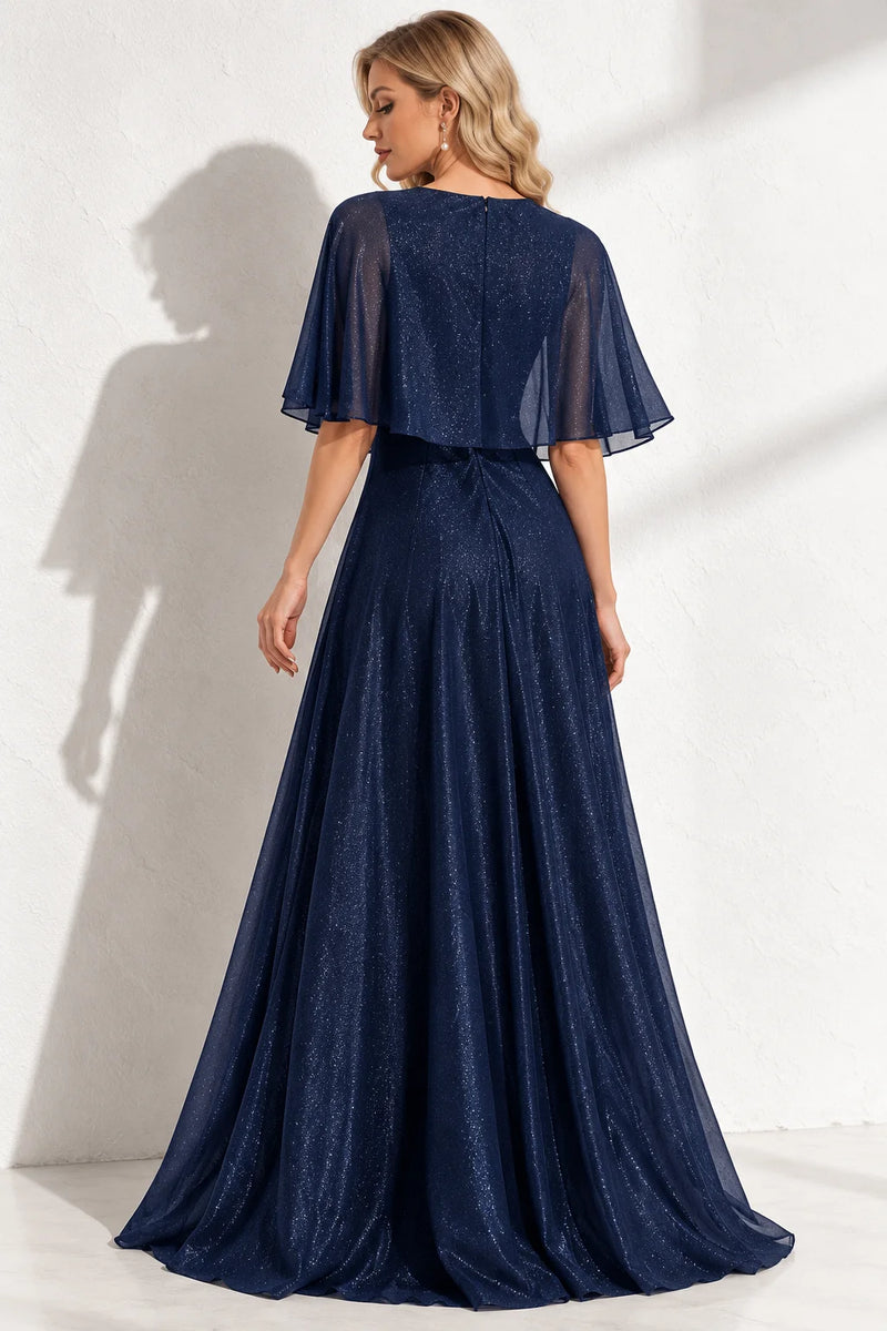 Robe bleu marine pailleté