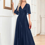 Robe bleu marine pailletée