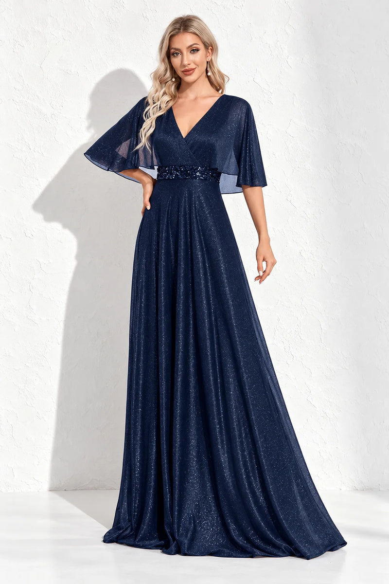 Robe bleu marine pailleté