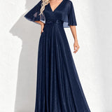 Robe bleu marine pailleté