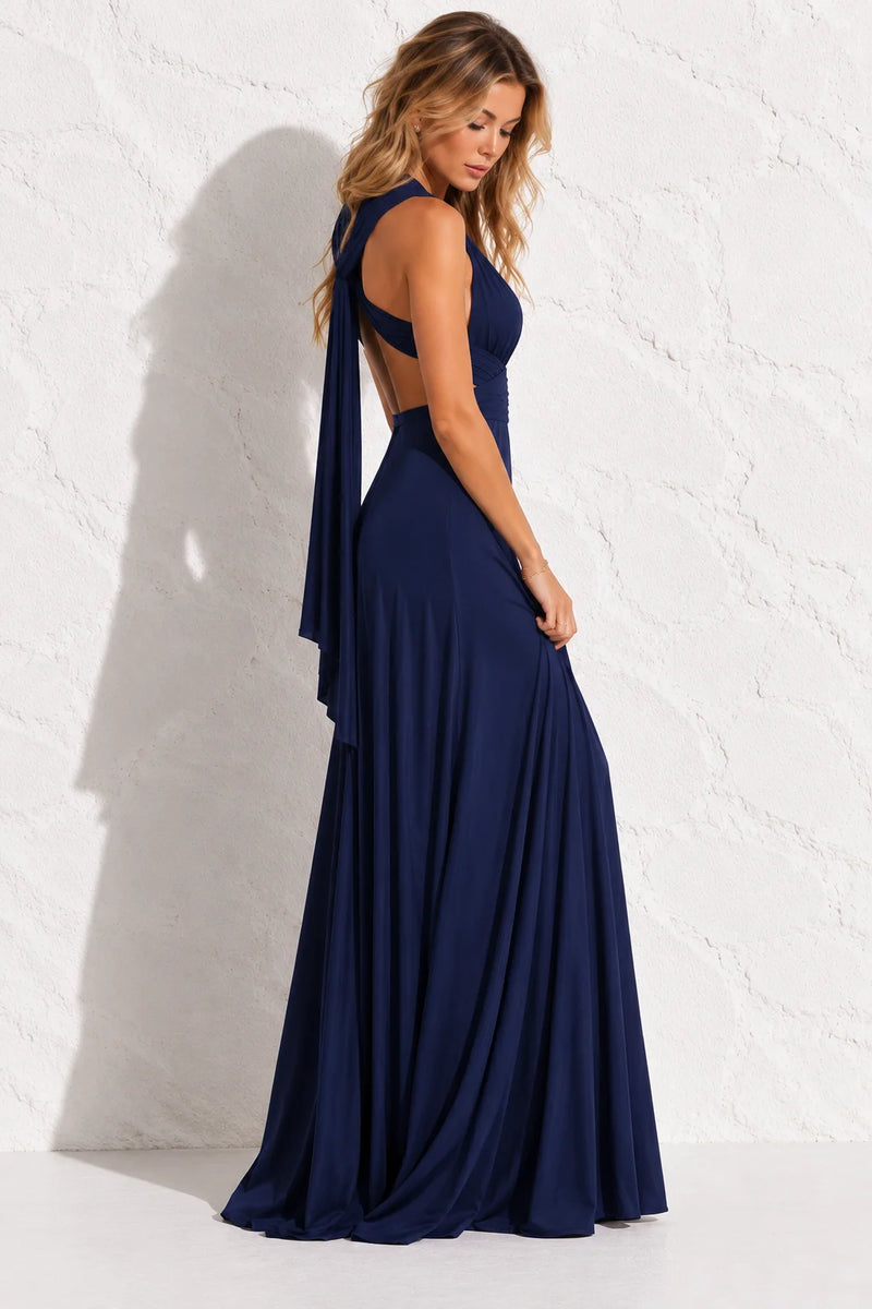 Robe bleu marine sans manche