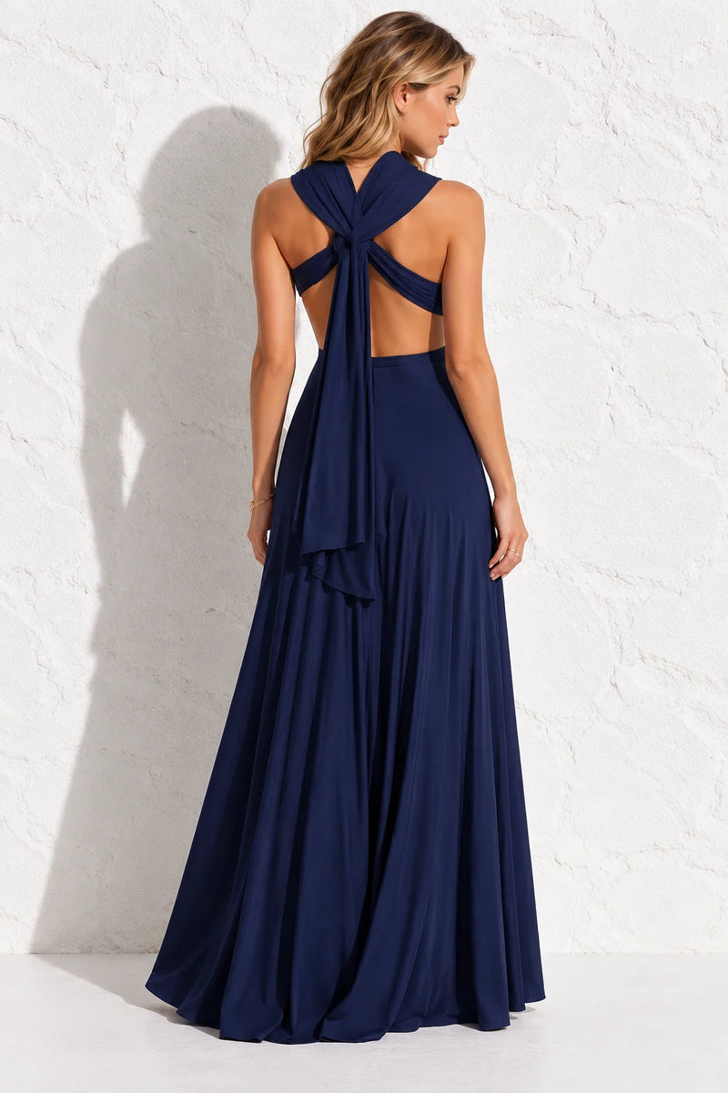 Robe bleu marine sans manche