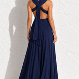 Robe bleu marine sans manche