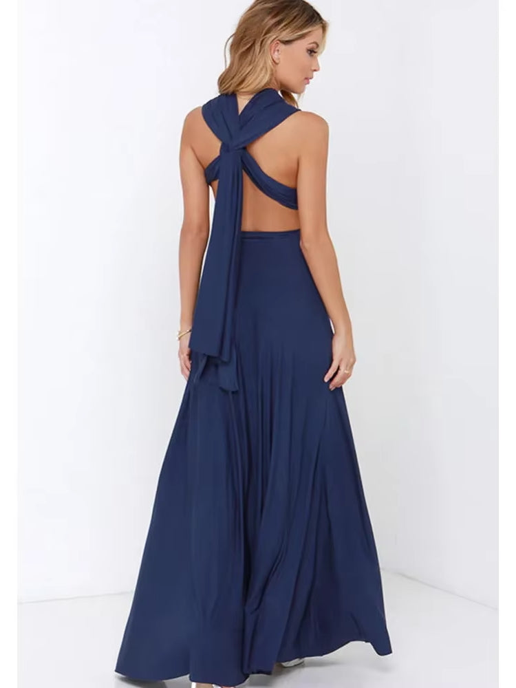 Robe bleu marine sans manches