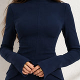 Robe bleu marine sexy