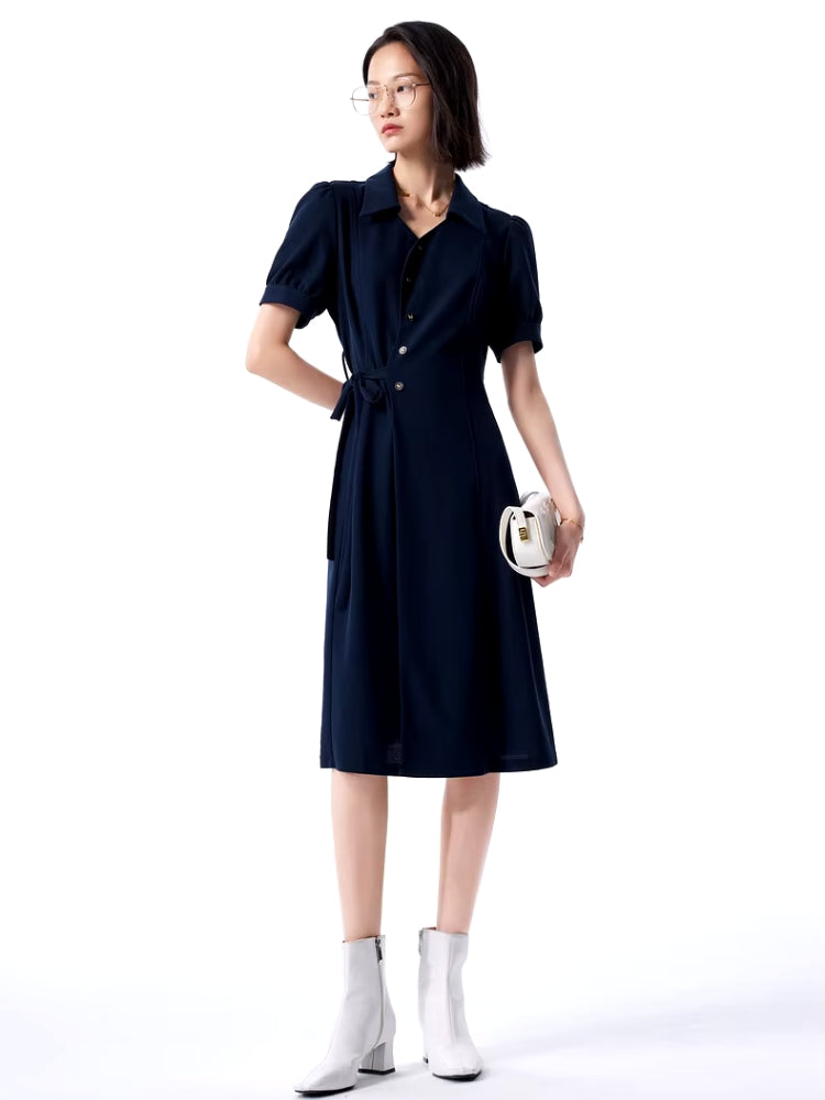 Robe chic bleu marine