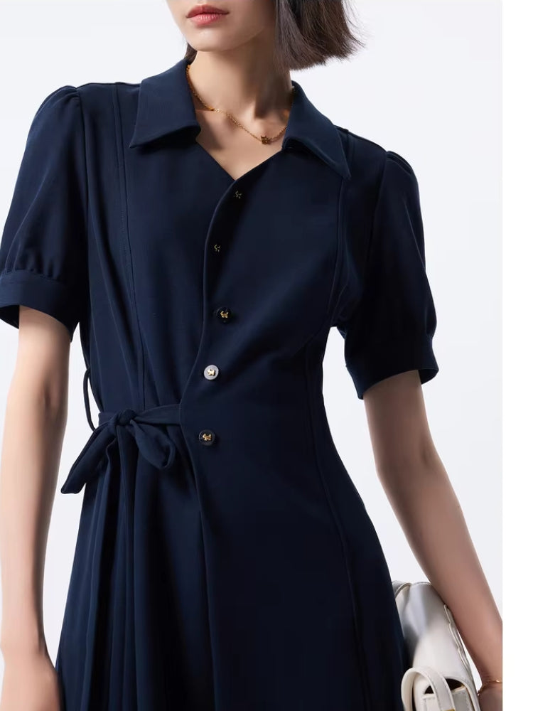 Robe chic bleu marine