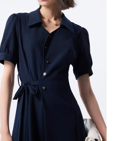 Robe chic bleu marine