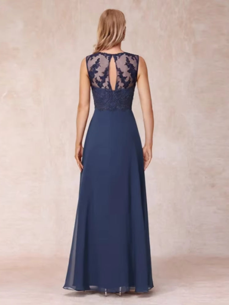 Robe de gala bleu marine