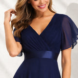 Robe demoiselle d’honneur bleu marine