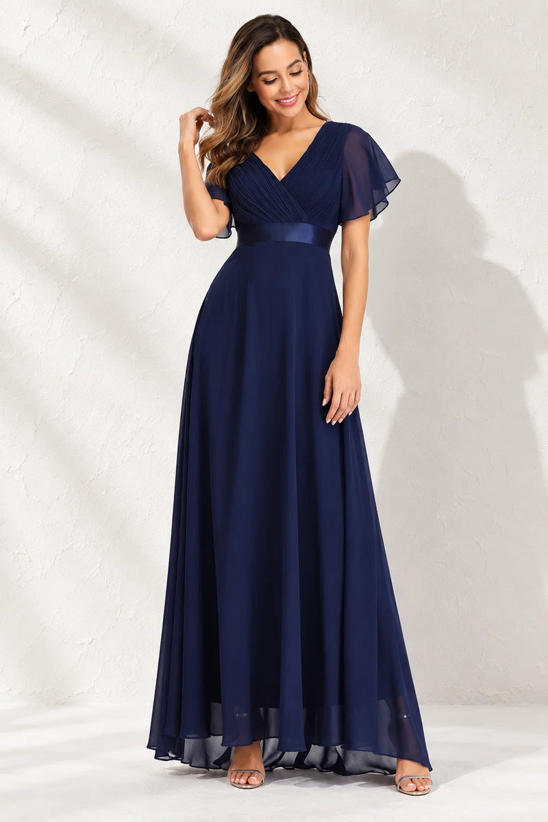 Robe demoiselle d’honneur bleu marine