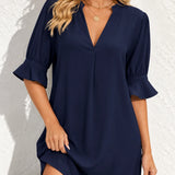 Robe été bleu marine