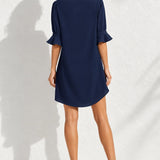 Robe été bleu marine