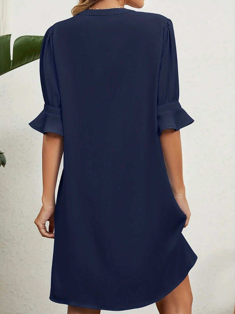 Robe d'été couleur bleu marine